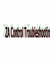 ZA Troubleshooting